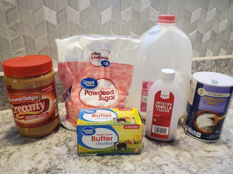 Peanut Butter Frosting Ingredients