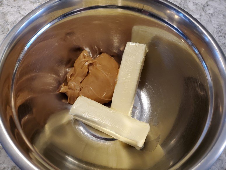 Bowl of Peanut Butter and Butter