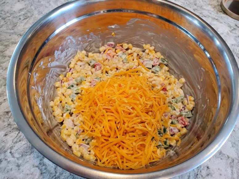 Add Cheese to Frito Corn Salad
