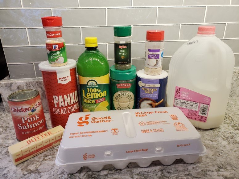 Ingredients for Salmon Loaf