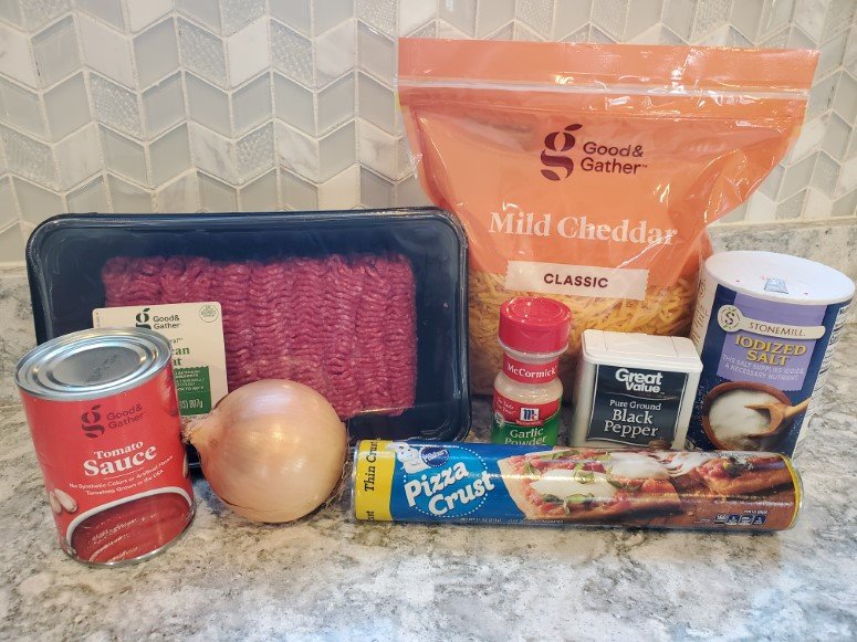 Ingredients for Upside Down Pizza