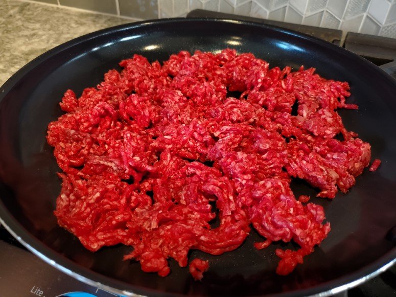 Ground Beef in Pan
