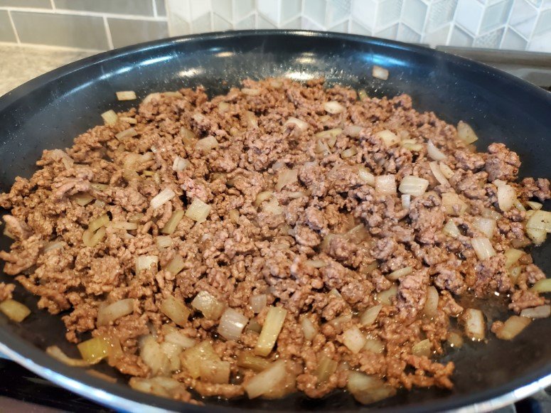 Browned Ground Beef and Onions