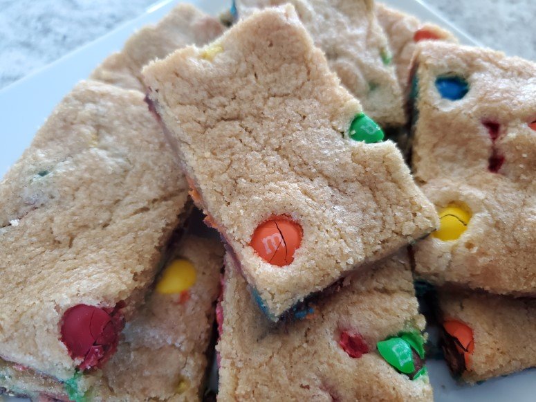 M&M Cookie Bars