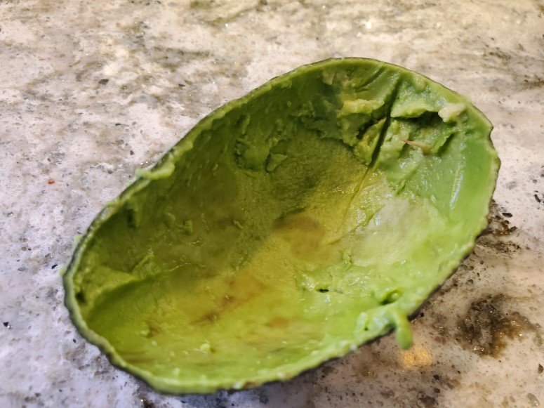 Avocado Scooped Out